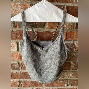VUORI Women's Halo Performance Crop Tank Heathered gray size large